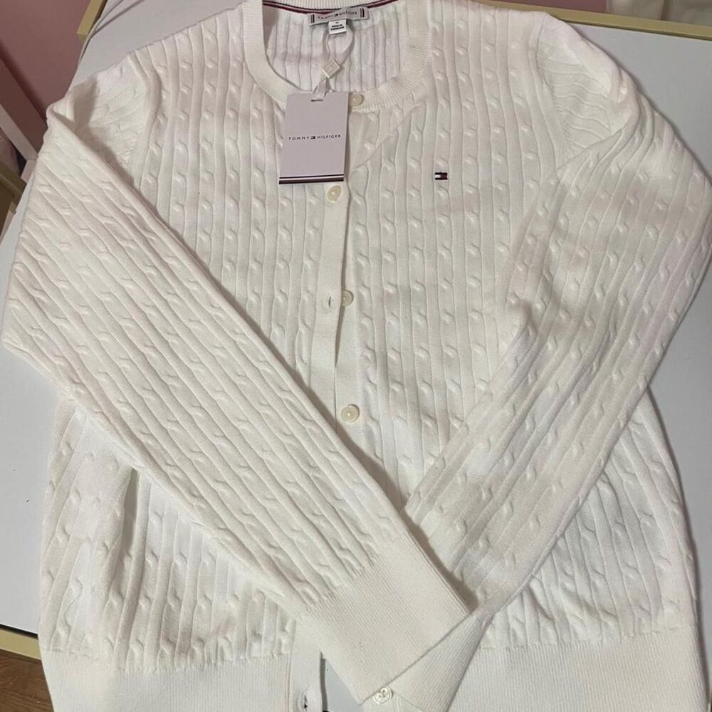 Tommy-hilfiger Women's White Cardigan